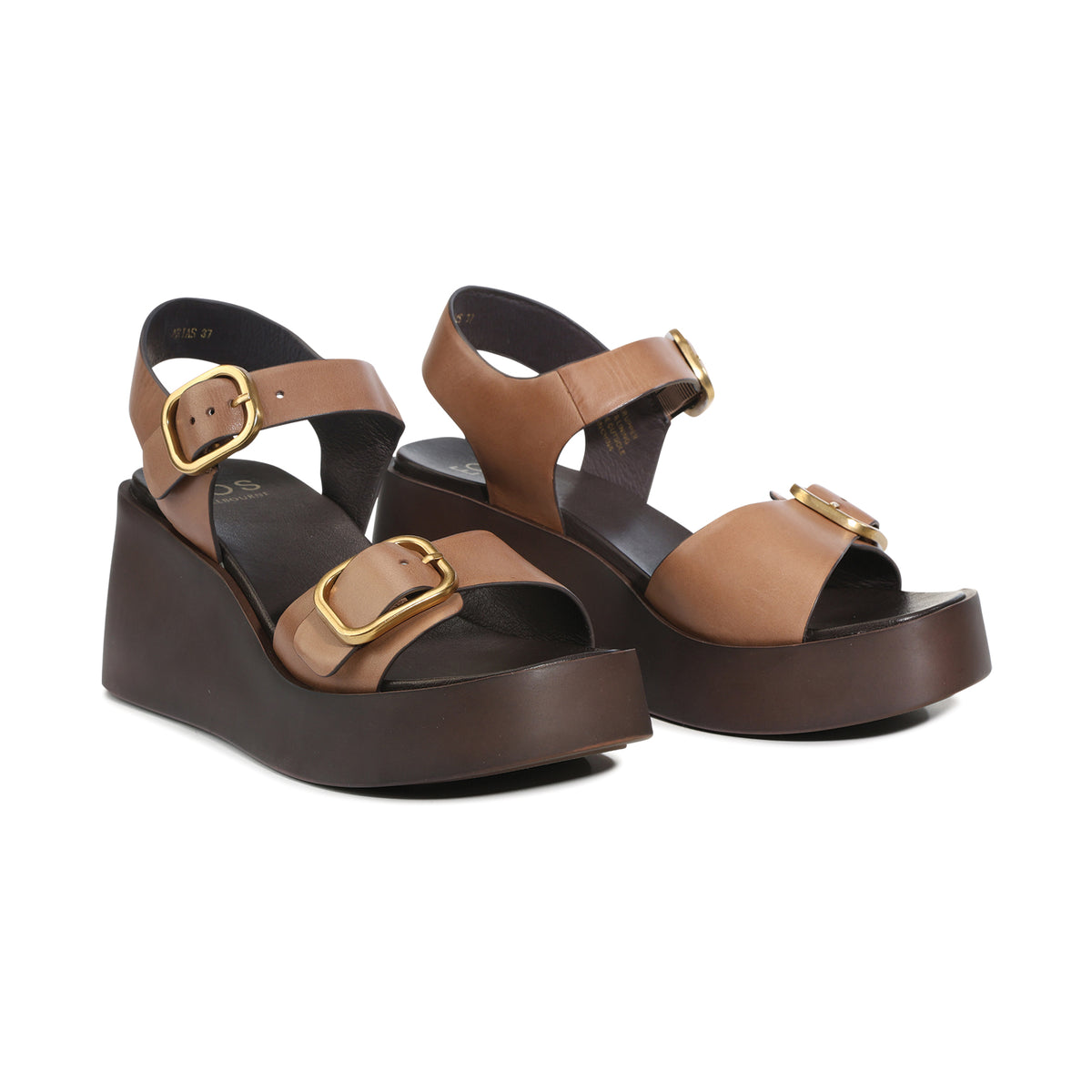 EOS Footwear Arias Leather Wedge in Pecan
#Color_pecan