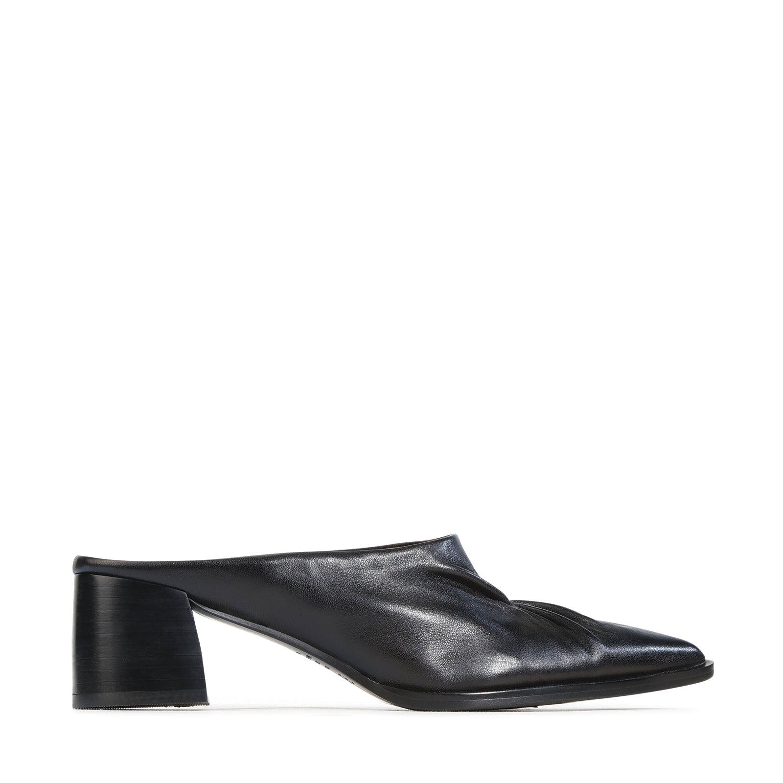 EOS Footwear Aur Leather Mule in black
#Color_black