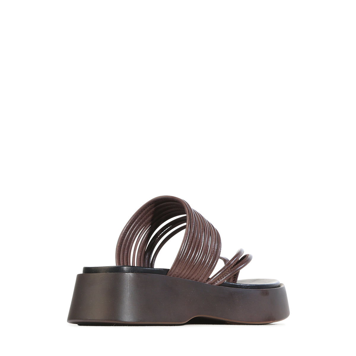 EOS Footwear Bari Leather Flatform Slide in Chestnut
#Color_chestnut
