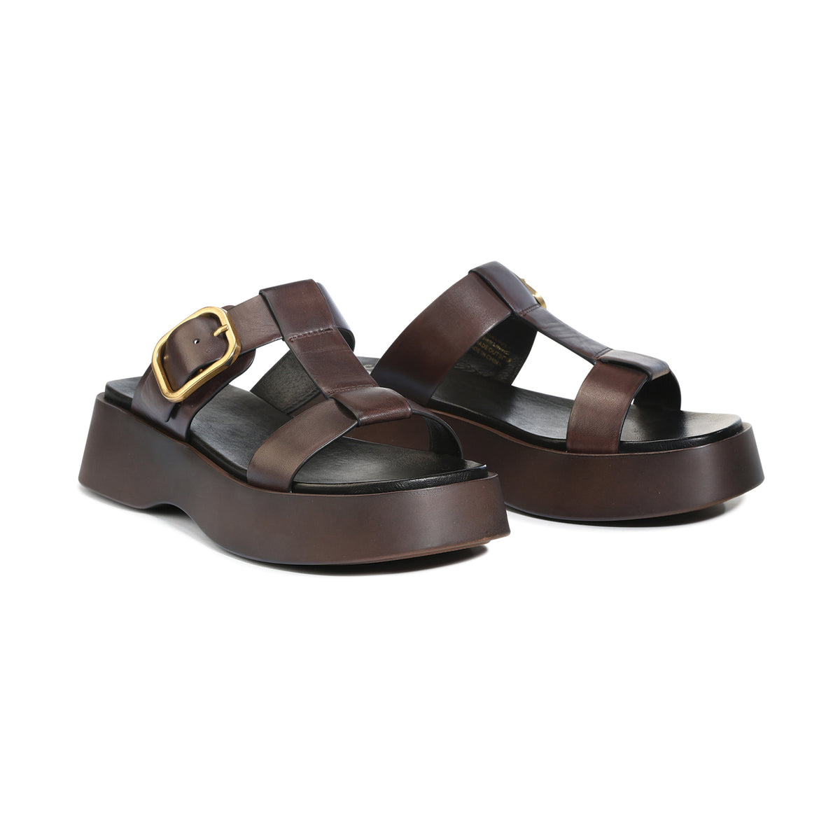 EOS Footwear Baria Leather Flatform Slide in Chestnut
#Color_chestnut