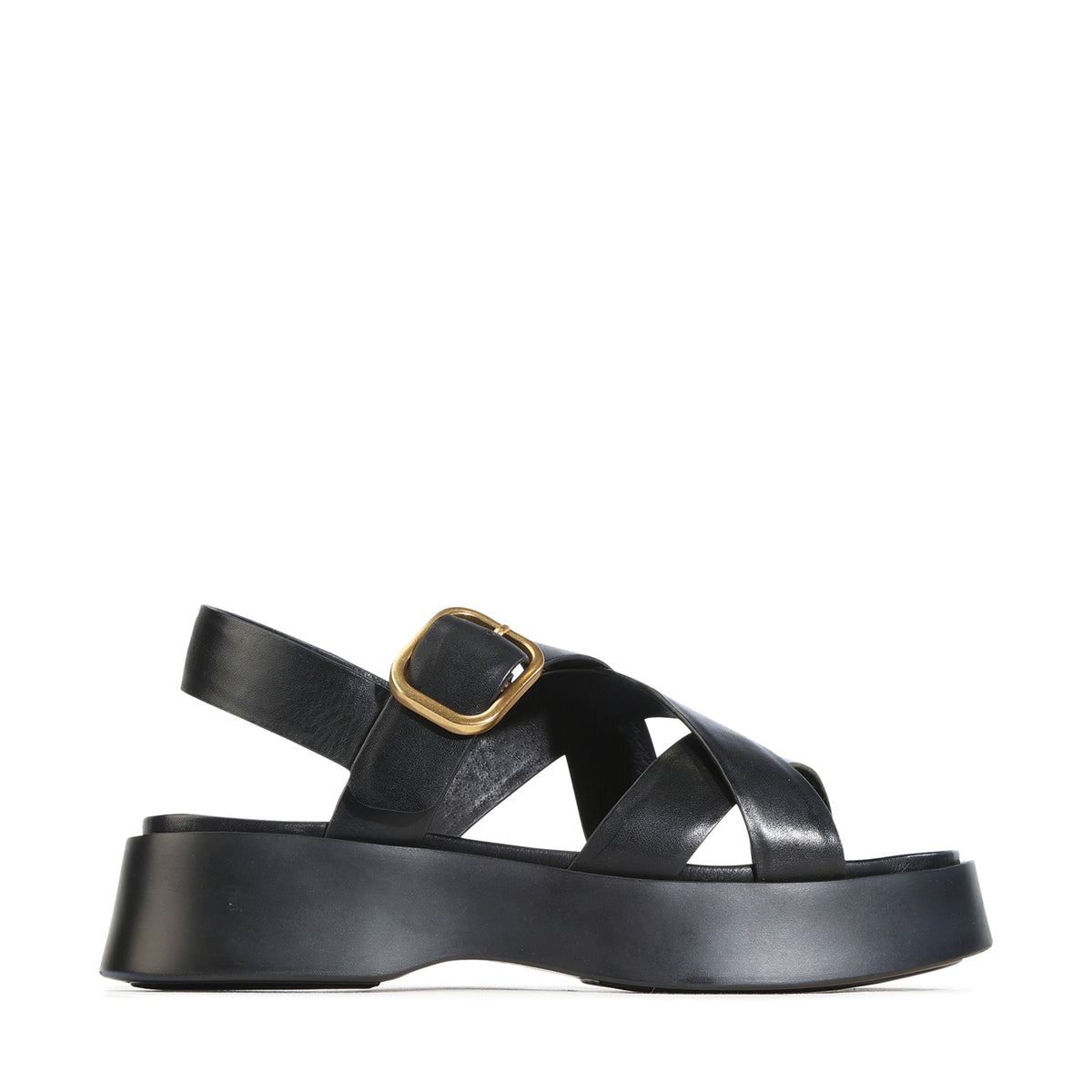 EOS Footwear Barista Leather Sandal in Black
#Color_black