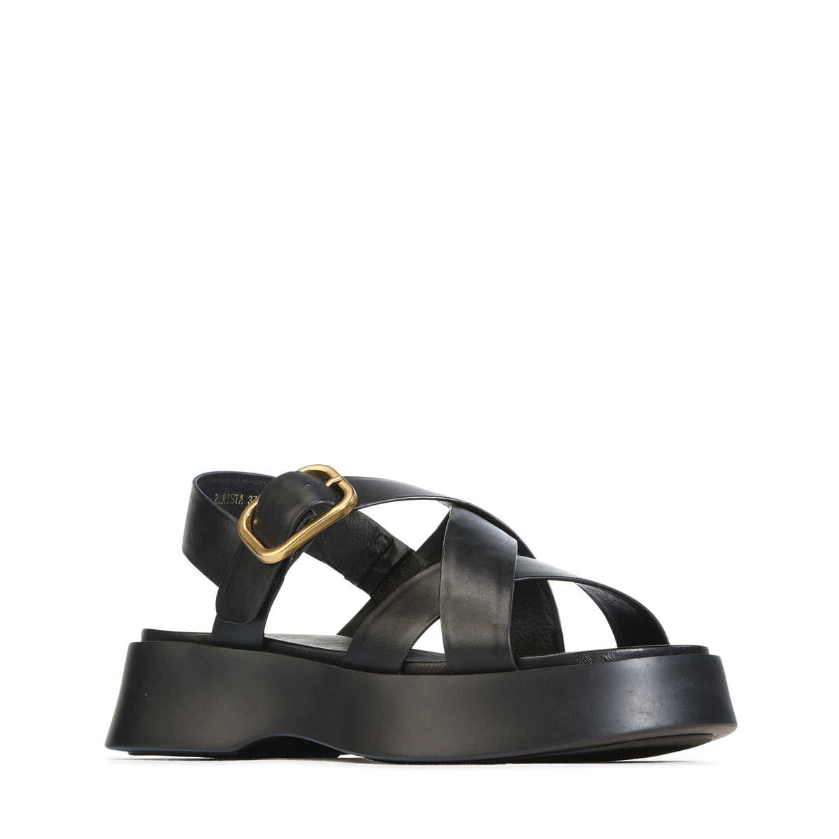 EOS Footwear Barista Leather Sandal in Black
#Color_black