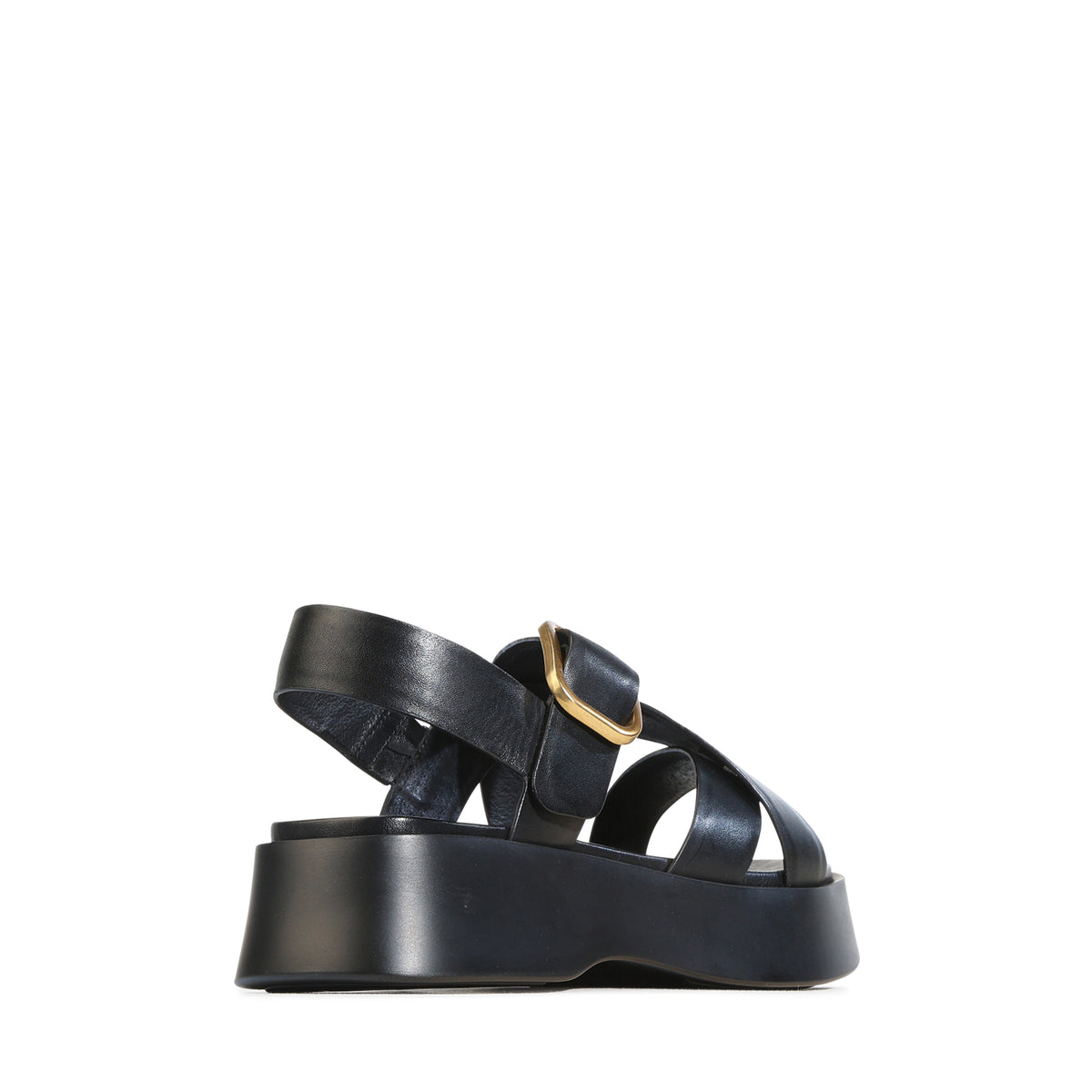 EOS Footwear Barista Leather Sandal in Black
#Color_black