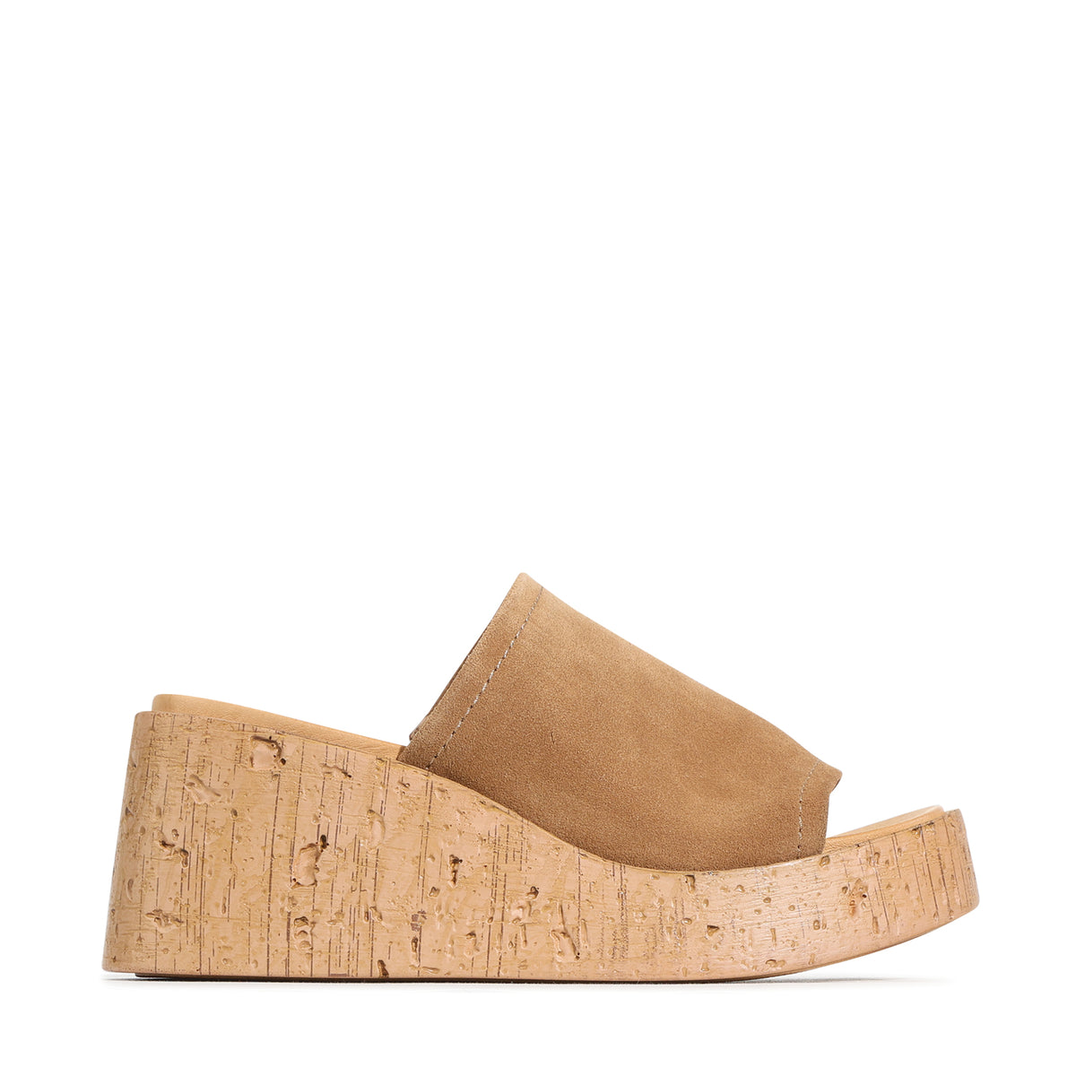 EOS Footwear Caria Leather Slide in Tan-suede
#Color_tan-suede