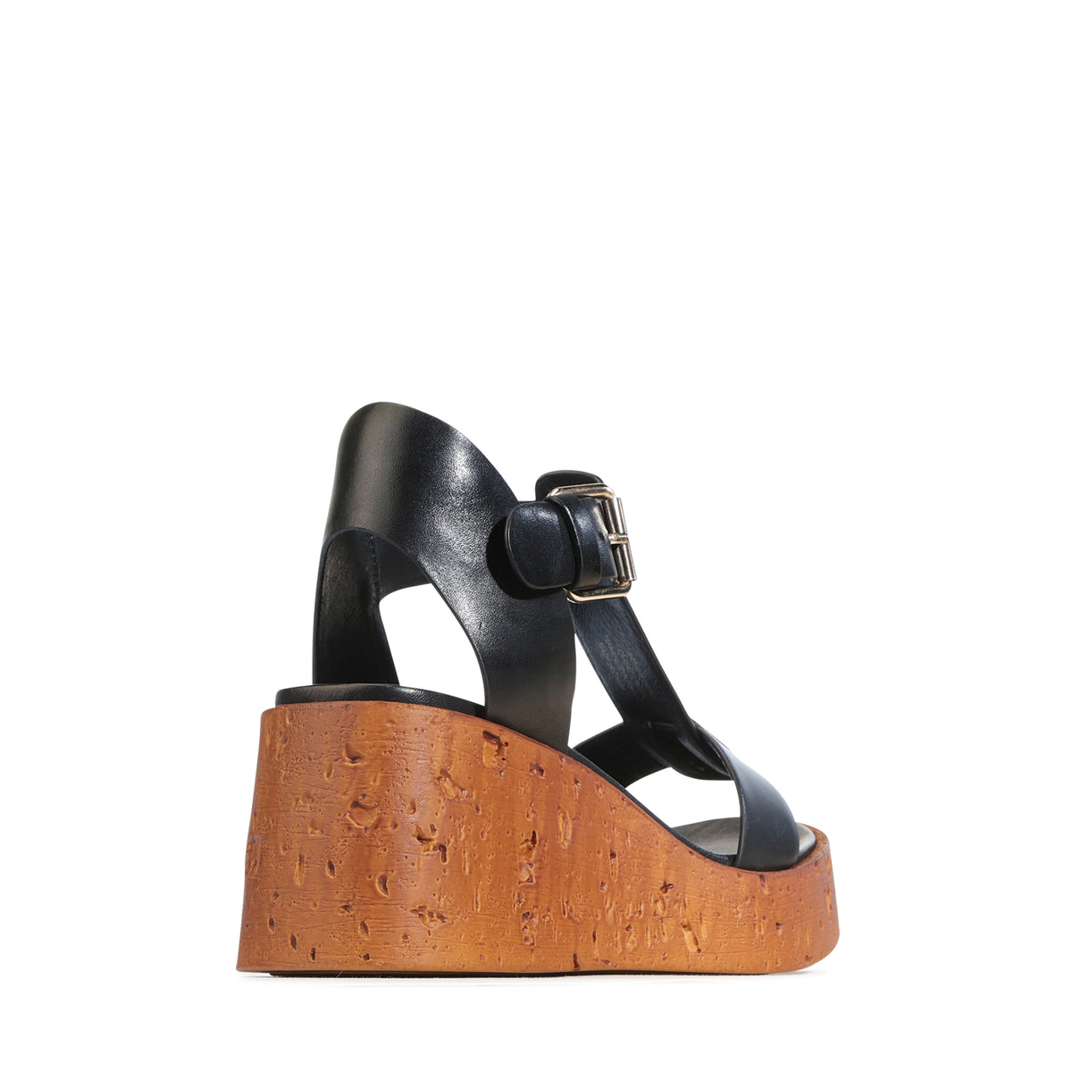EOS Footwear Cariani Leather Wedge in Black
#Color_Black