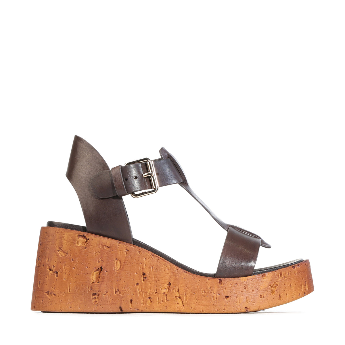 EOS Footwear Cariani Leather Wedge in Chestnut
#Color_Chestnut