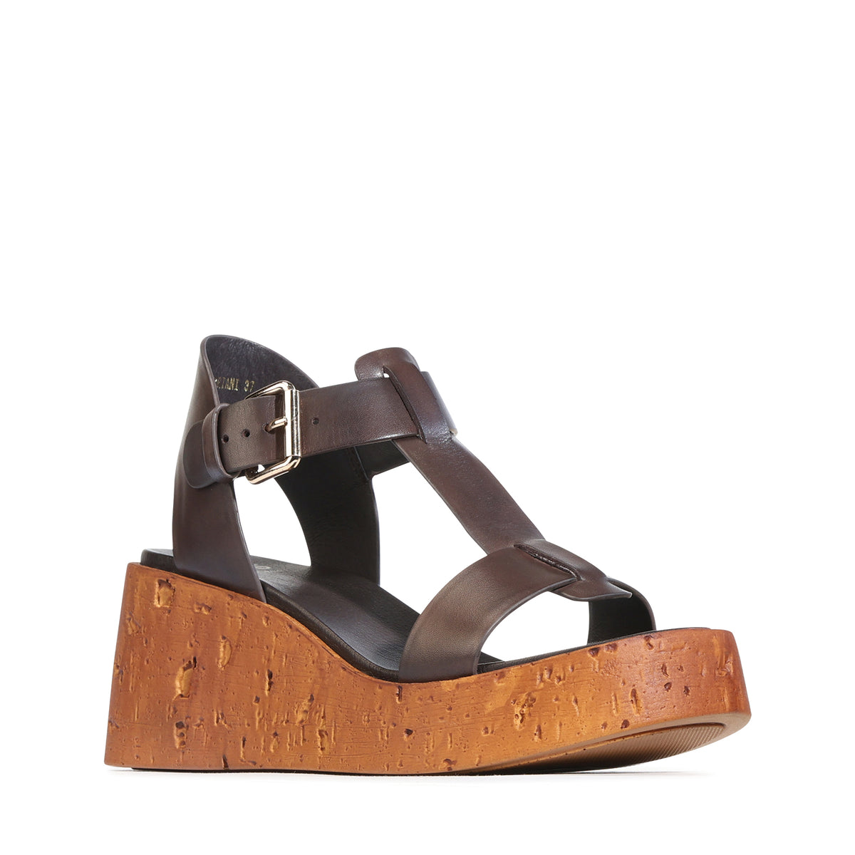 EOS Footwear Cariani Leather Wedge in Chestnut
#Color_Chestnut