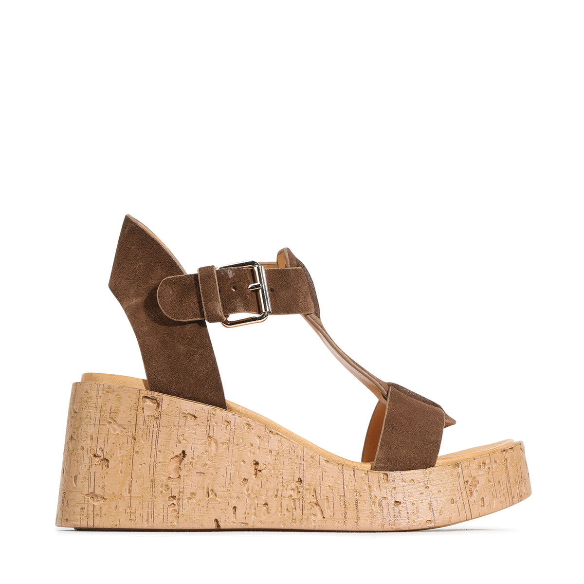 EOS Footwear Cariani Leather Wedge in Pecan-suede
#Color_Pecan-suede