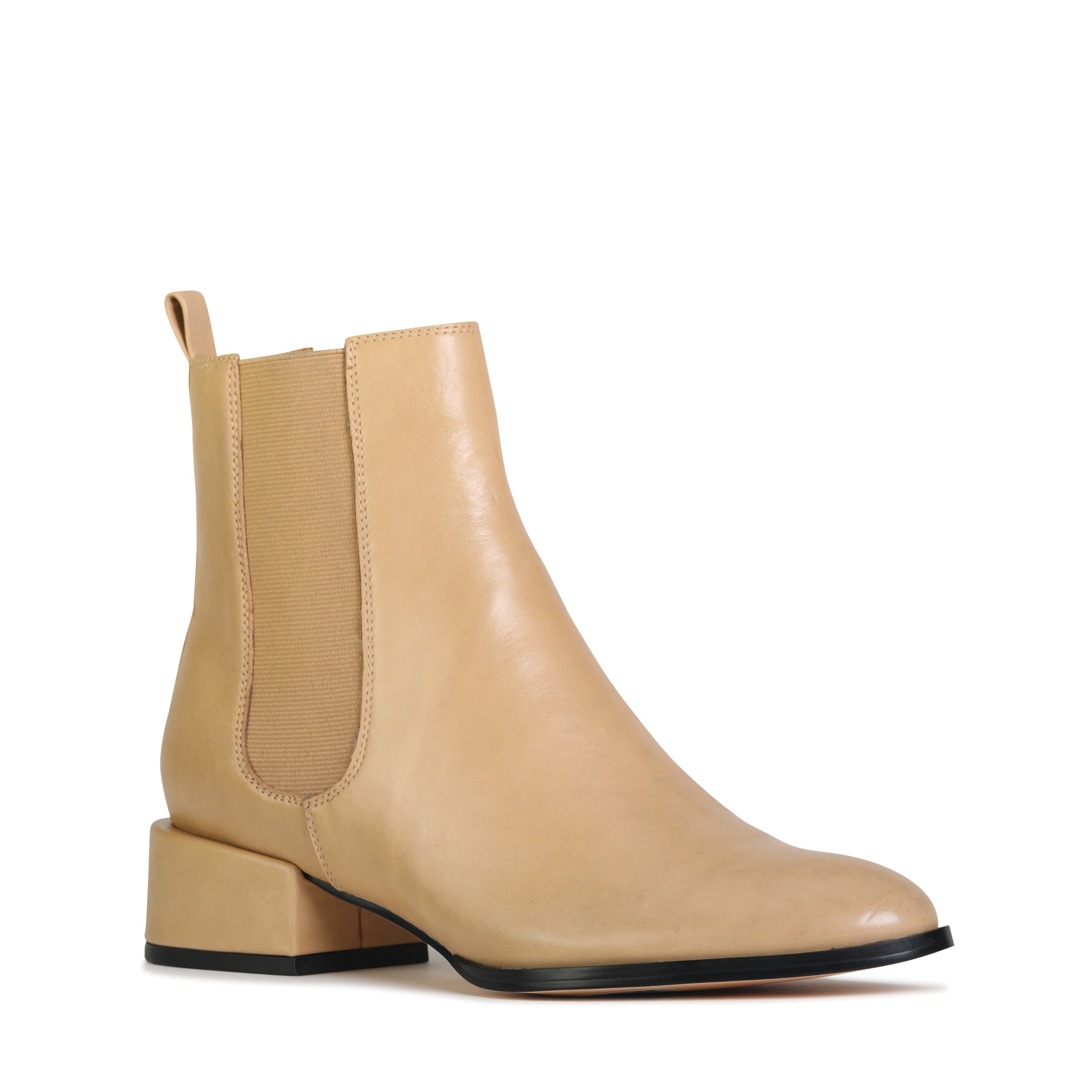 CASAR LEATHER CHELSEA ANKLE BOOTS