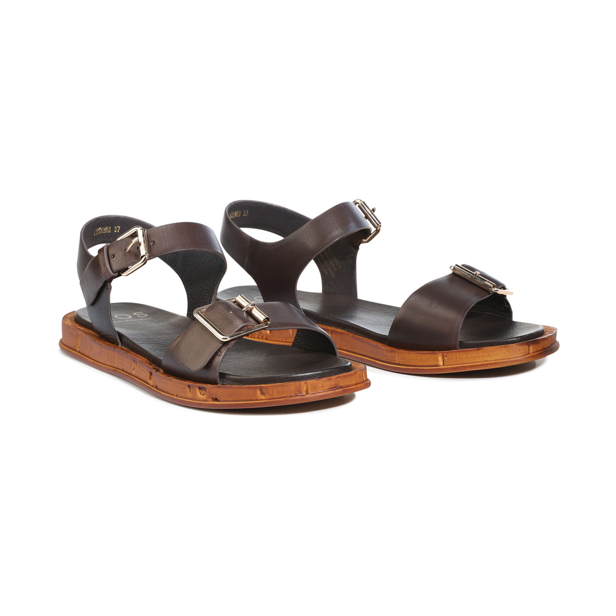 EOS Footwear Cerena Leather Sandal in Chestnut
#Color_Chestnut