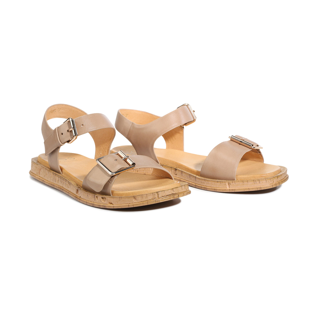 EOS Footwear Cerena Leather Sandal in Taupe
#Color_Taupe