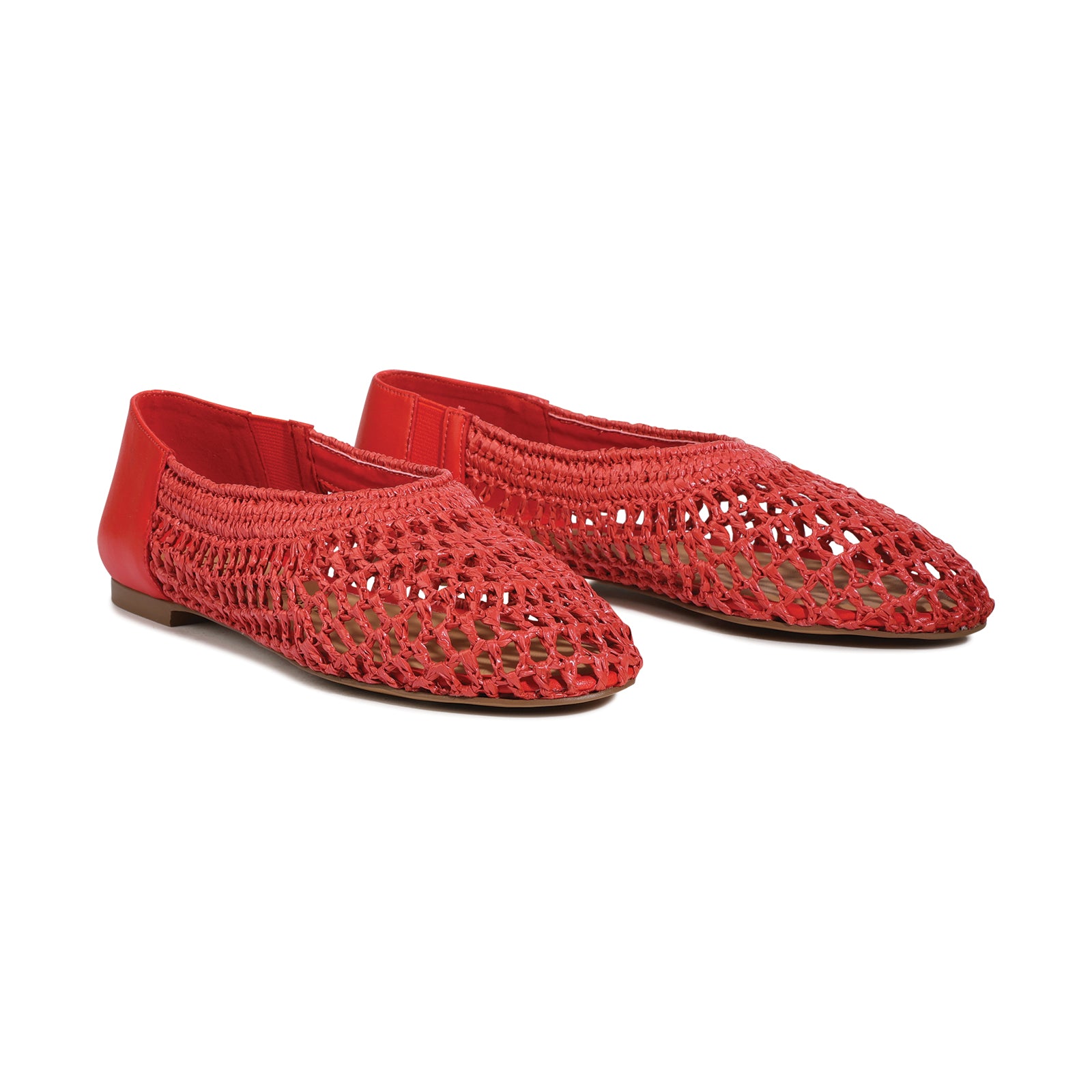 EOS Footwear Delume Ballet Flat in Red
#Color_Red