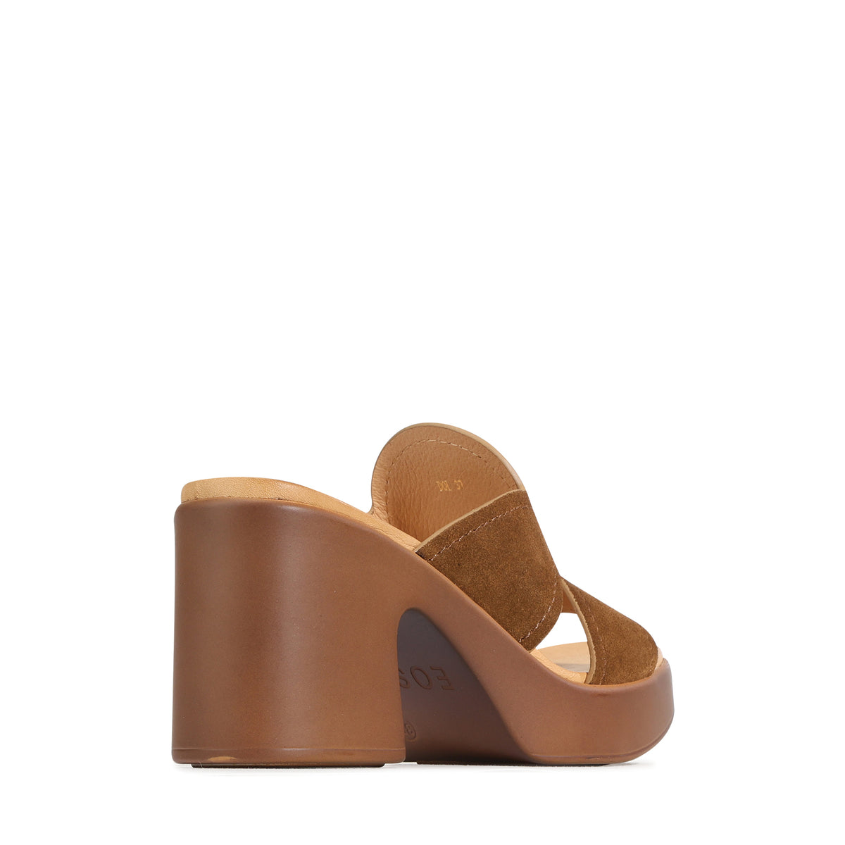 EOS Footwear Dol Leather Sandal Heel in tobacco-suede
#Color_tobacco-suede