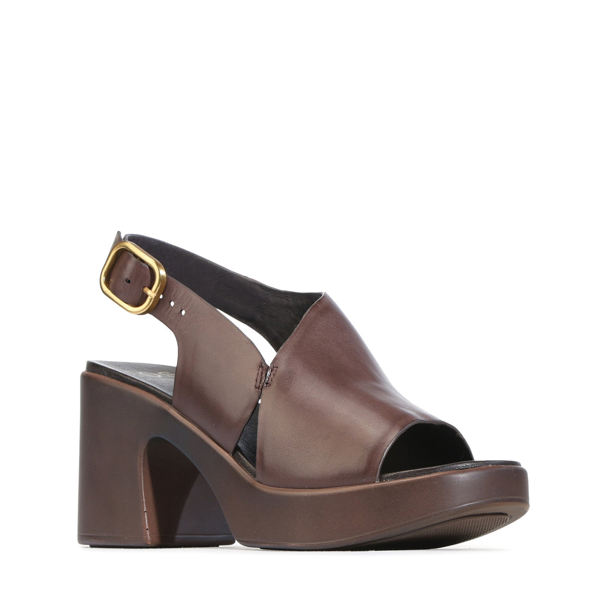 EOS Footwear Dolce Leather Block Heel in chestnut
#Color_chestnut