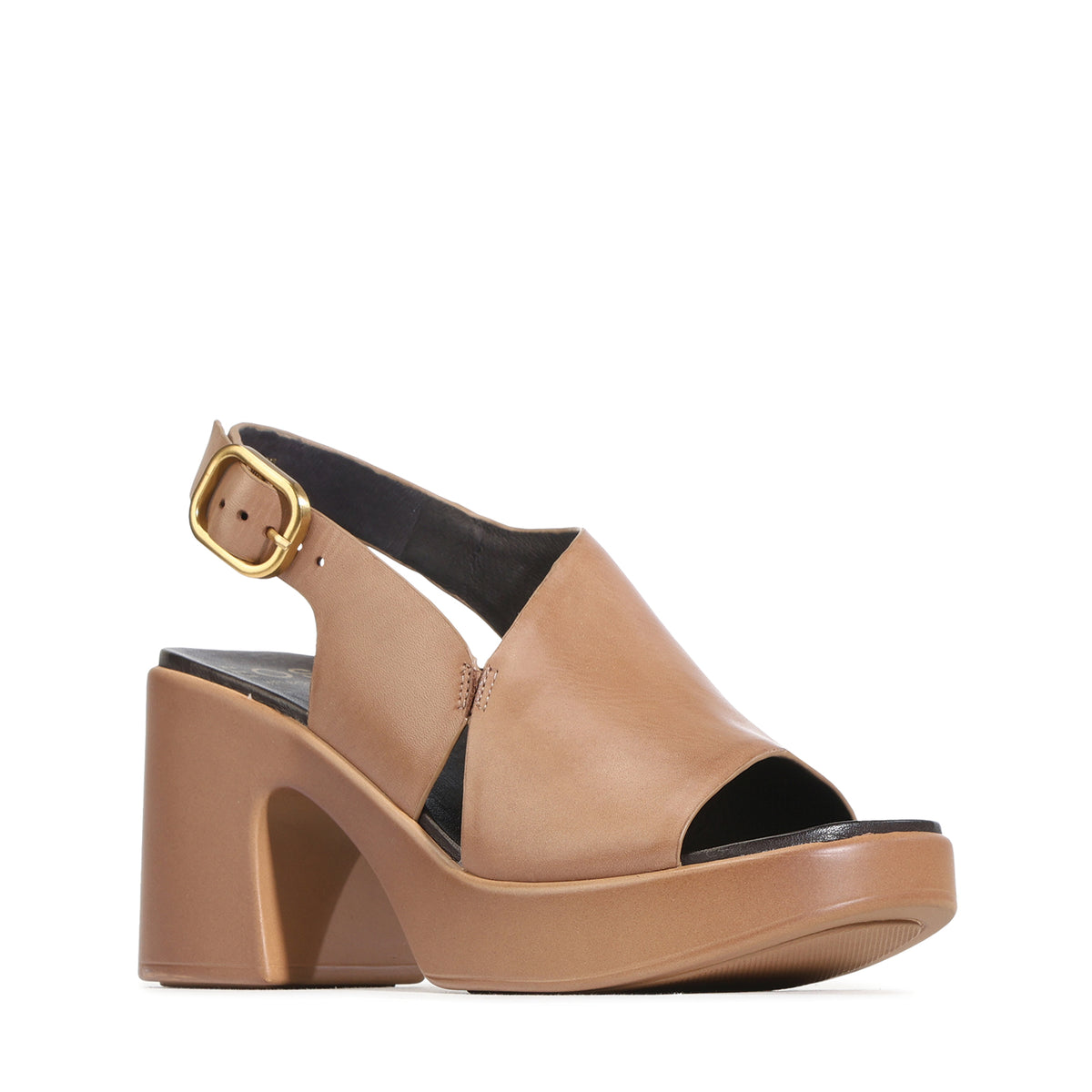 EOS Footwear Dolce Leather Block Heel in pecan
#Color_pecan