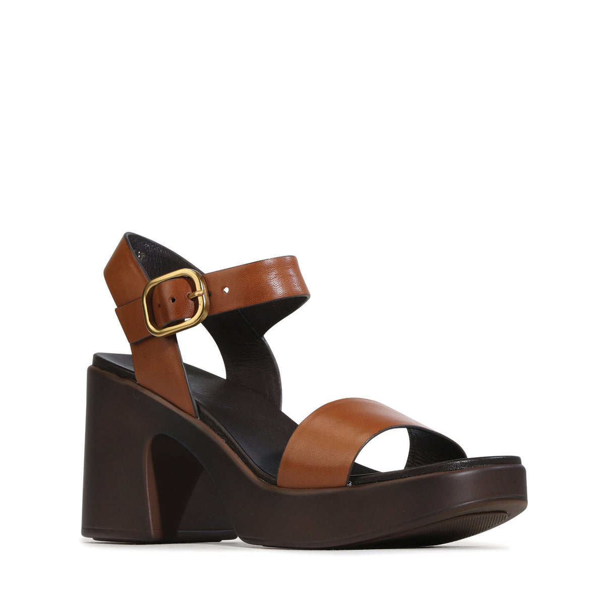 EOS Footwear Doli Leather Block Heel in Brandy
#Color_brandy