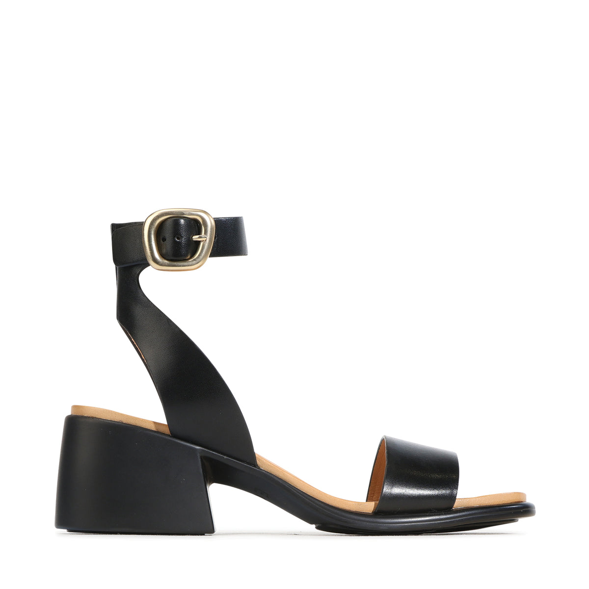 EOS Footwear Estrela Leather Sandal in black
#Color_black