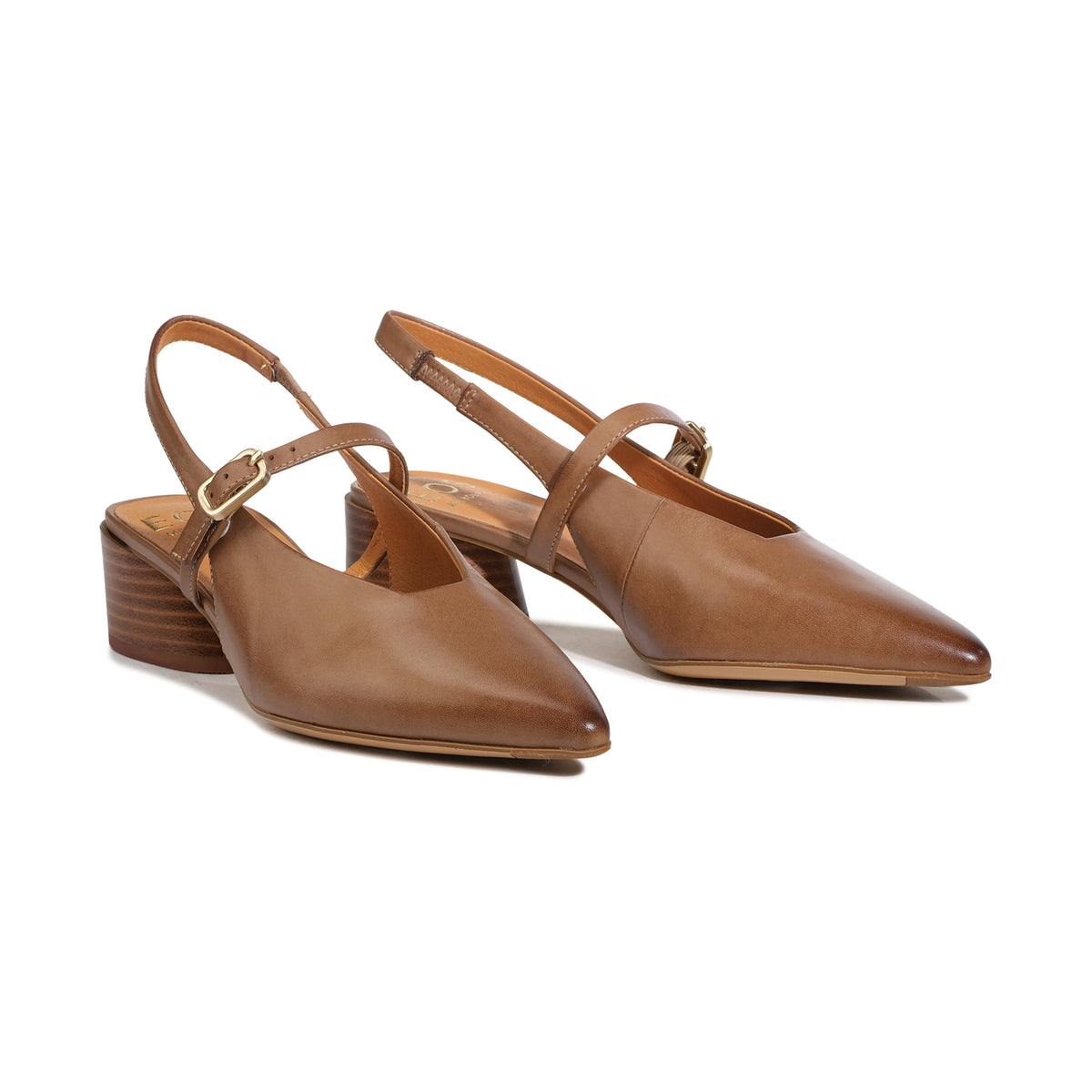 EOS Footwear Hattis Leather Slingback Heel in pecan
#Color_pecan