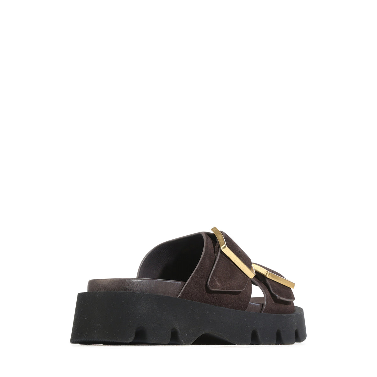 EOS Footwear Stara Leather Slide in mahogany-suede
#Color_mahogany-suede