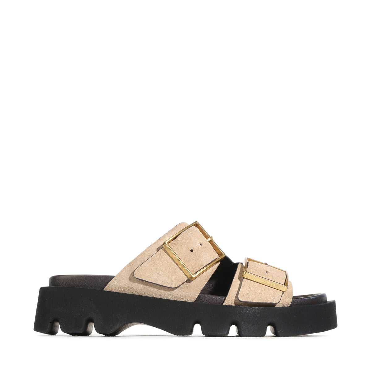EOS Footwear Stara Leather Slide in taupe-suede
#Color_taupe-suede