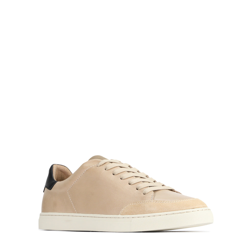 PANELS LOW TOP SNEAKERS LEATHER