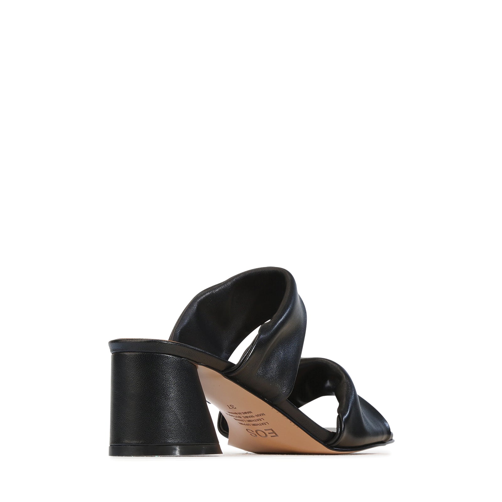 EOS Footwear Petris Leather Heel in Black
#Color_Black