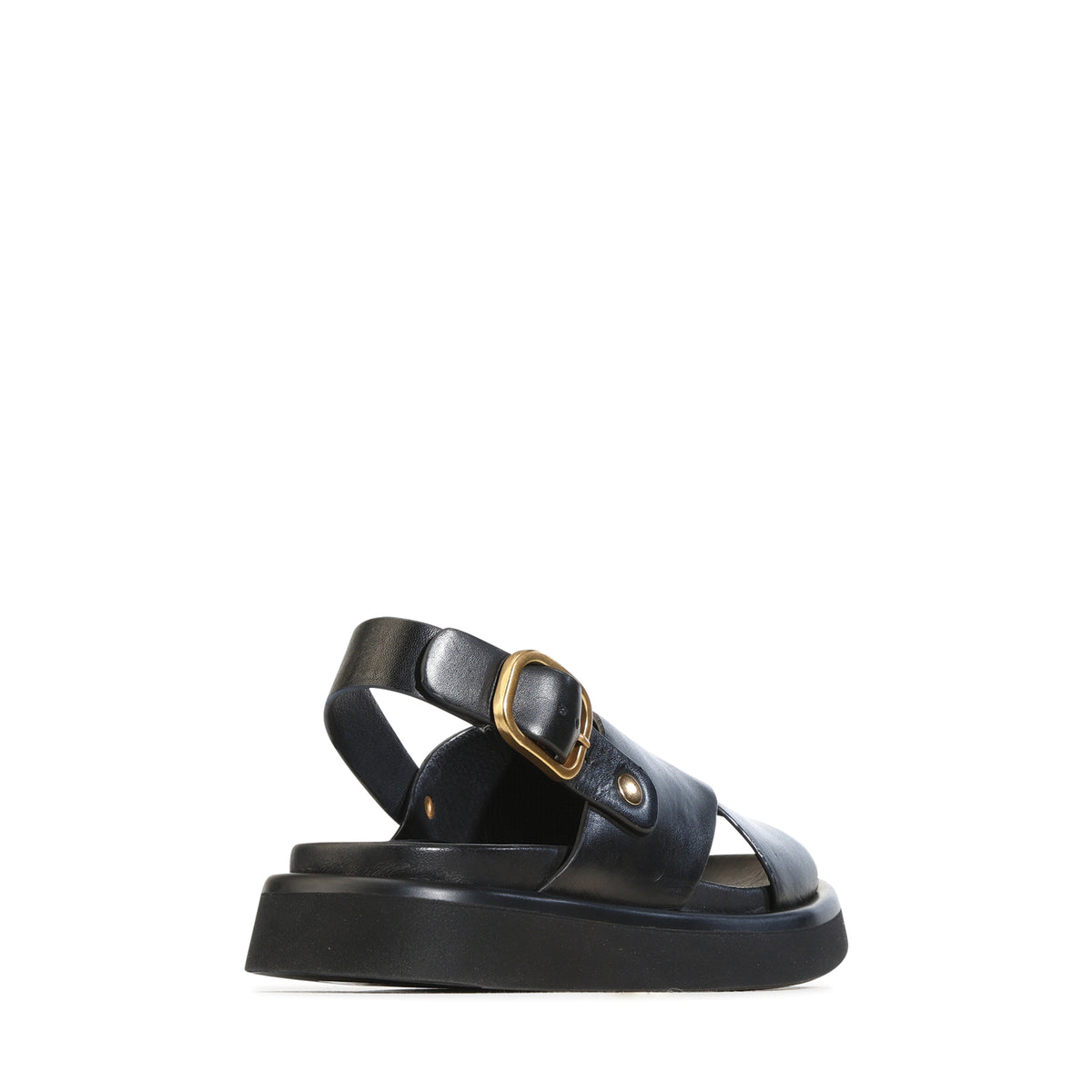 EOS Footwear Slayter Leather Sandal in black
#Color_black