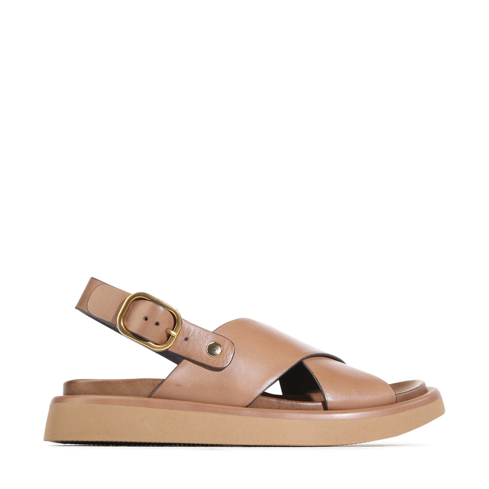 EOS Footwear Slayter Leather Sandal in pecan
#Color_pecan