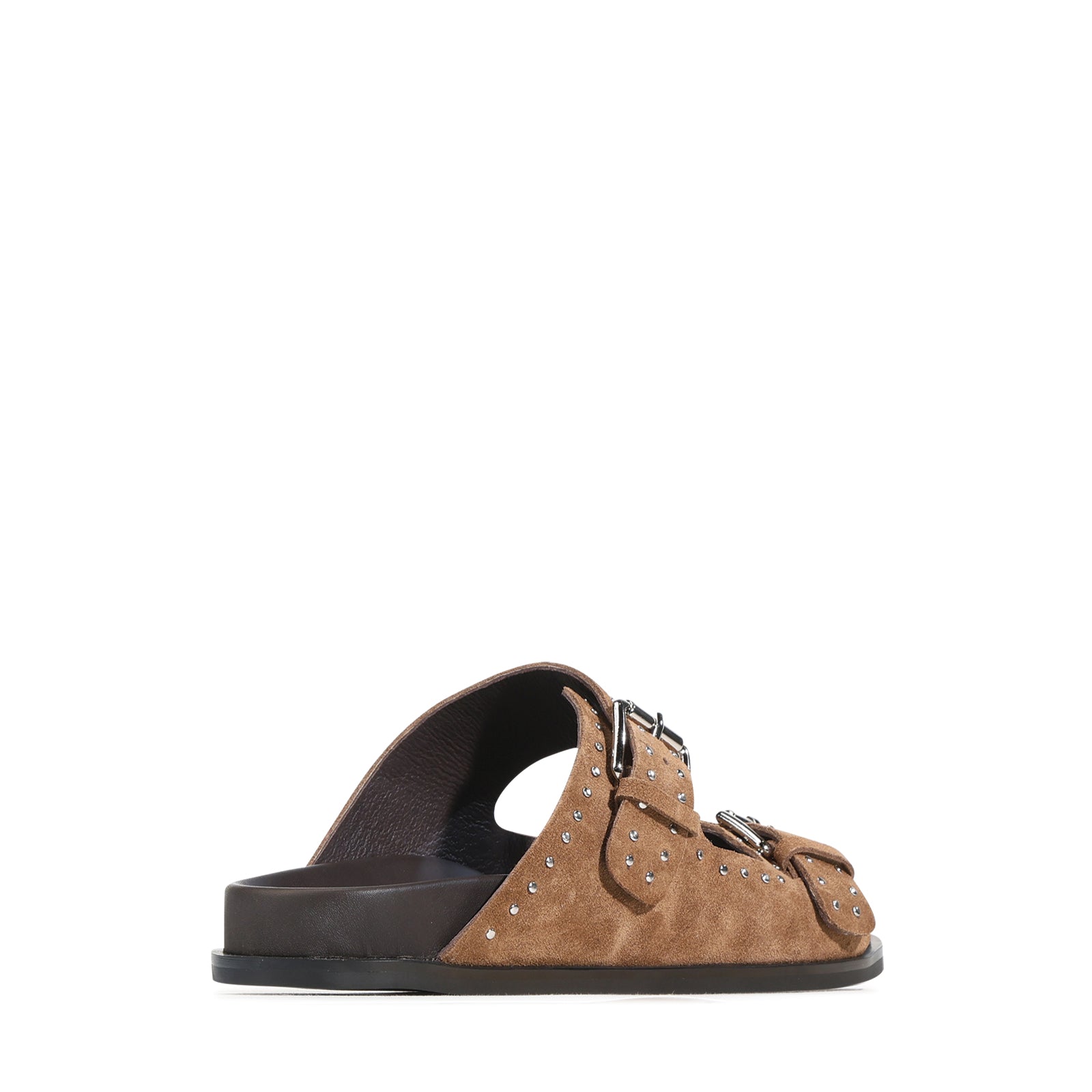 EOS Footwear Stara Leather Slide in pecan-suede
#Color_pecan-suede