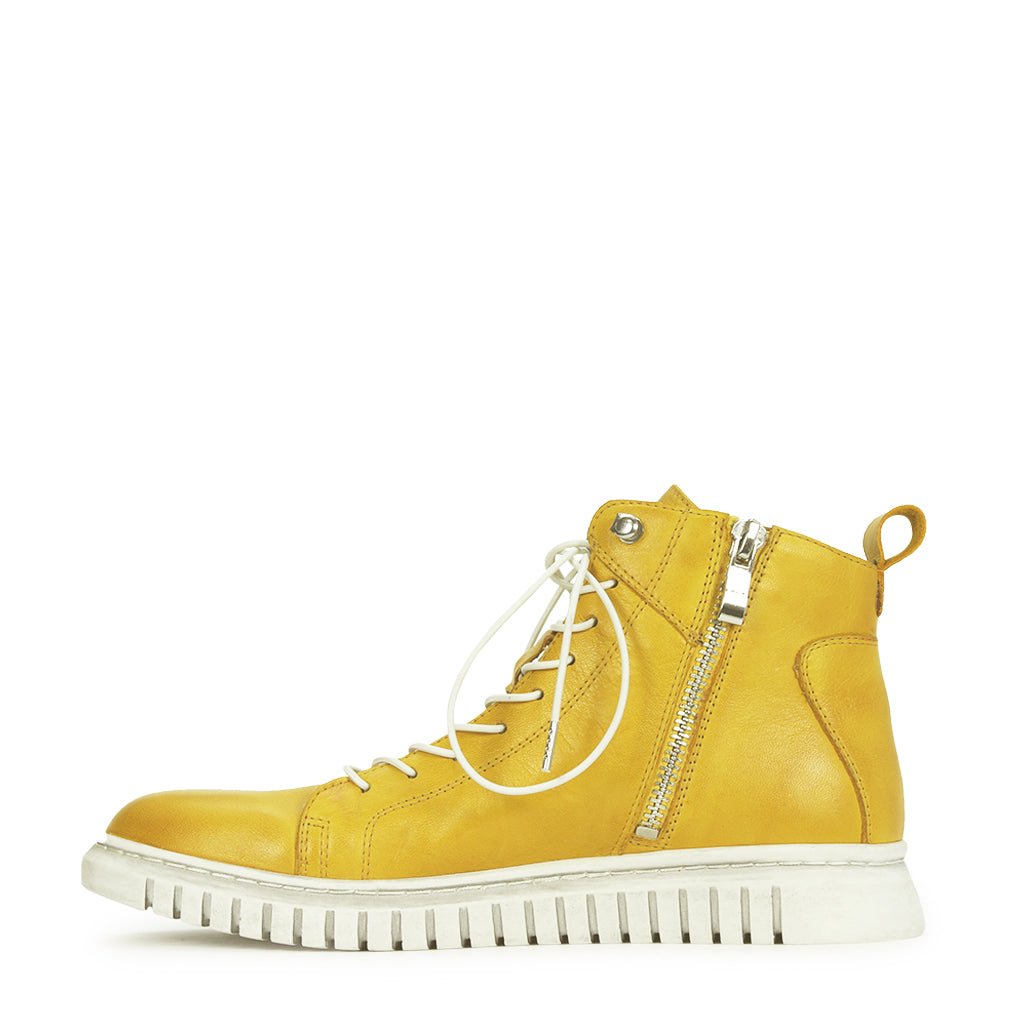 CLARRIE - EOS Footwear - High Sneakers #color_Mustard