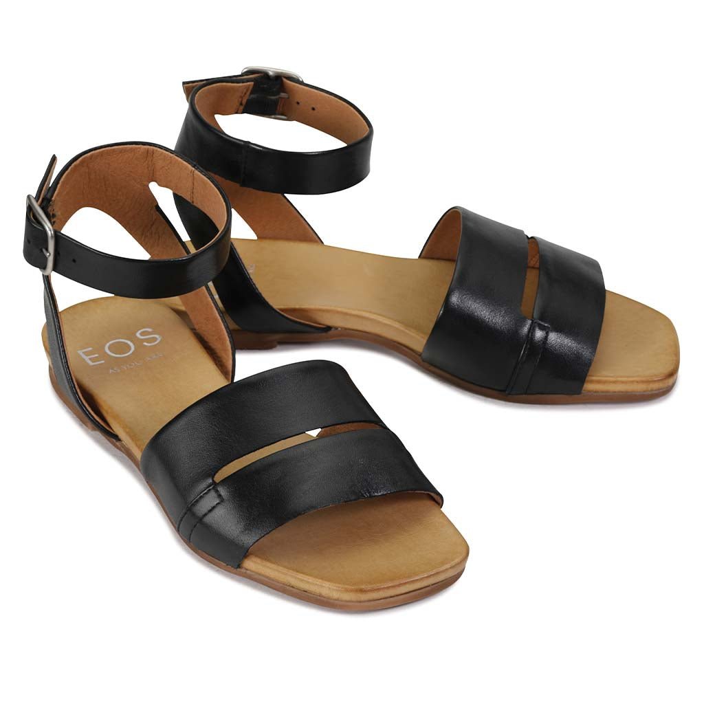 DAKOTA - EOS Footwear - Ankle Strap Sandals #color_Black