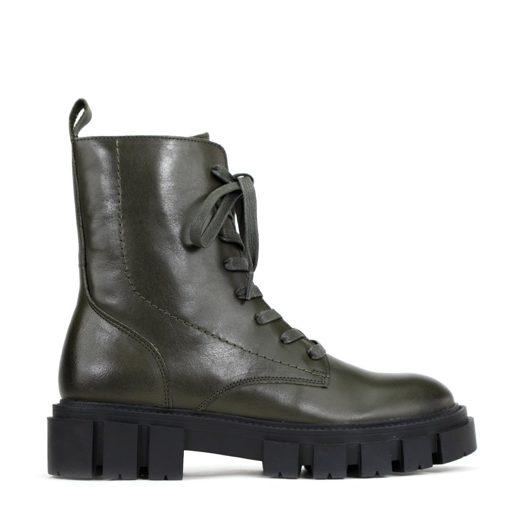 FEBE - EOS Footwear - Combat Boots #color_Dark/olive