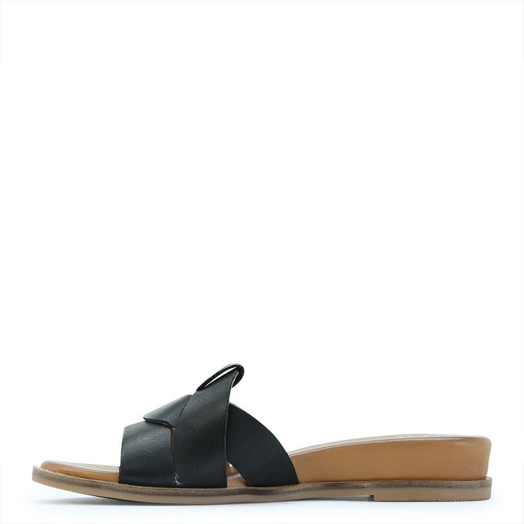 Flame Leather Slides - EOS Footwear - Slides