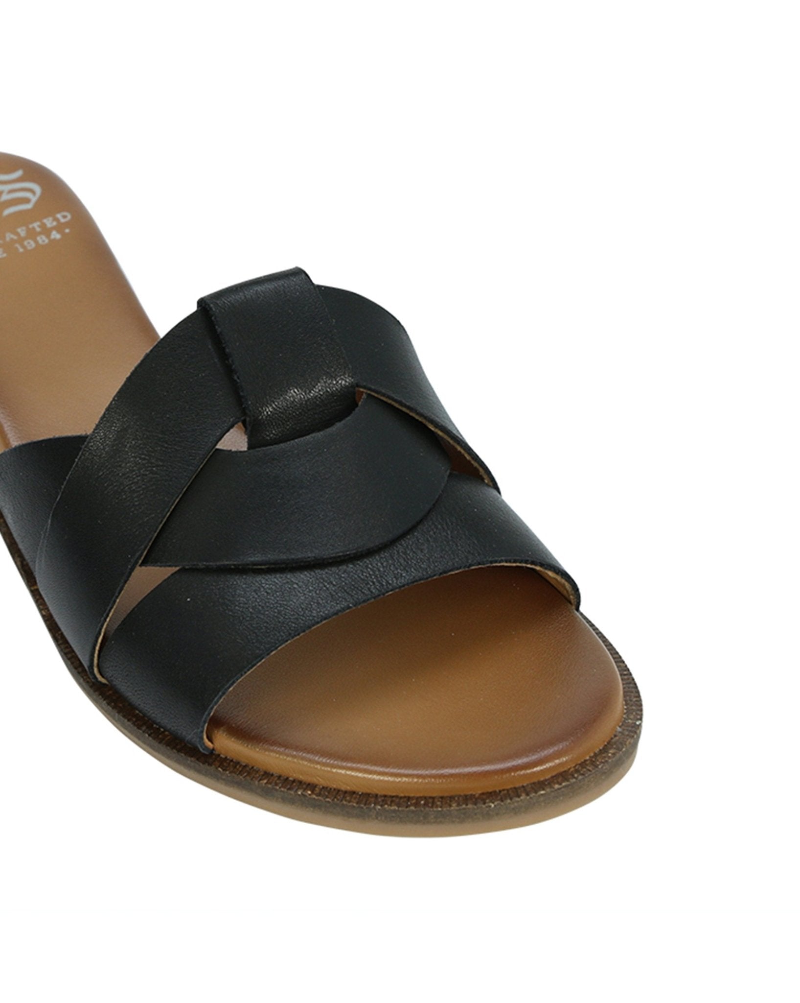 Flame Leather Slides - EOS Footwear - Slides