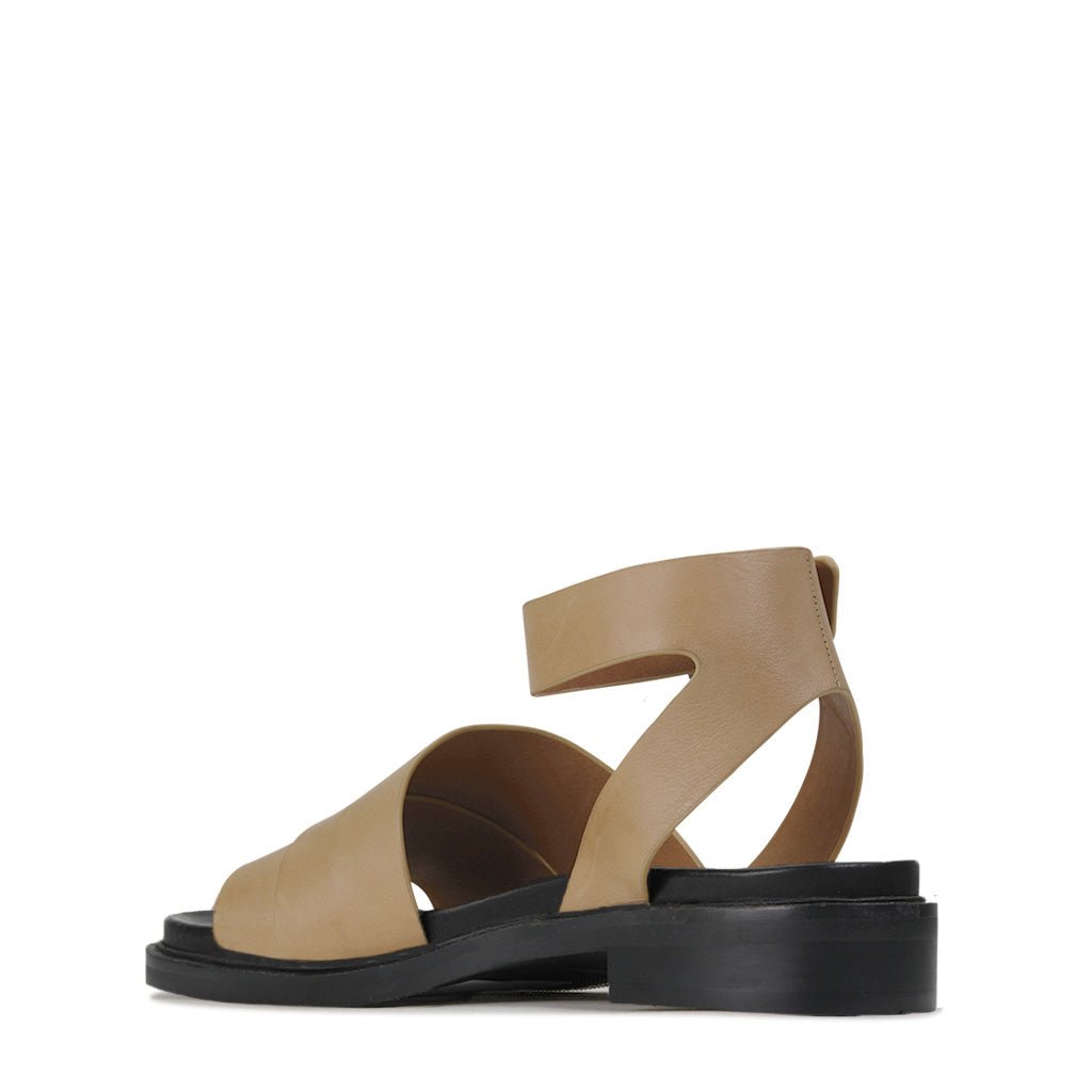 GRUNGY - EOS Footwear - Ankle Strap Sandals #color_Tan