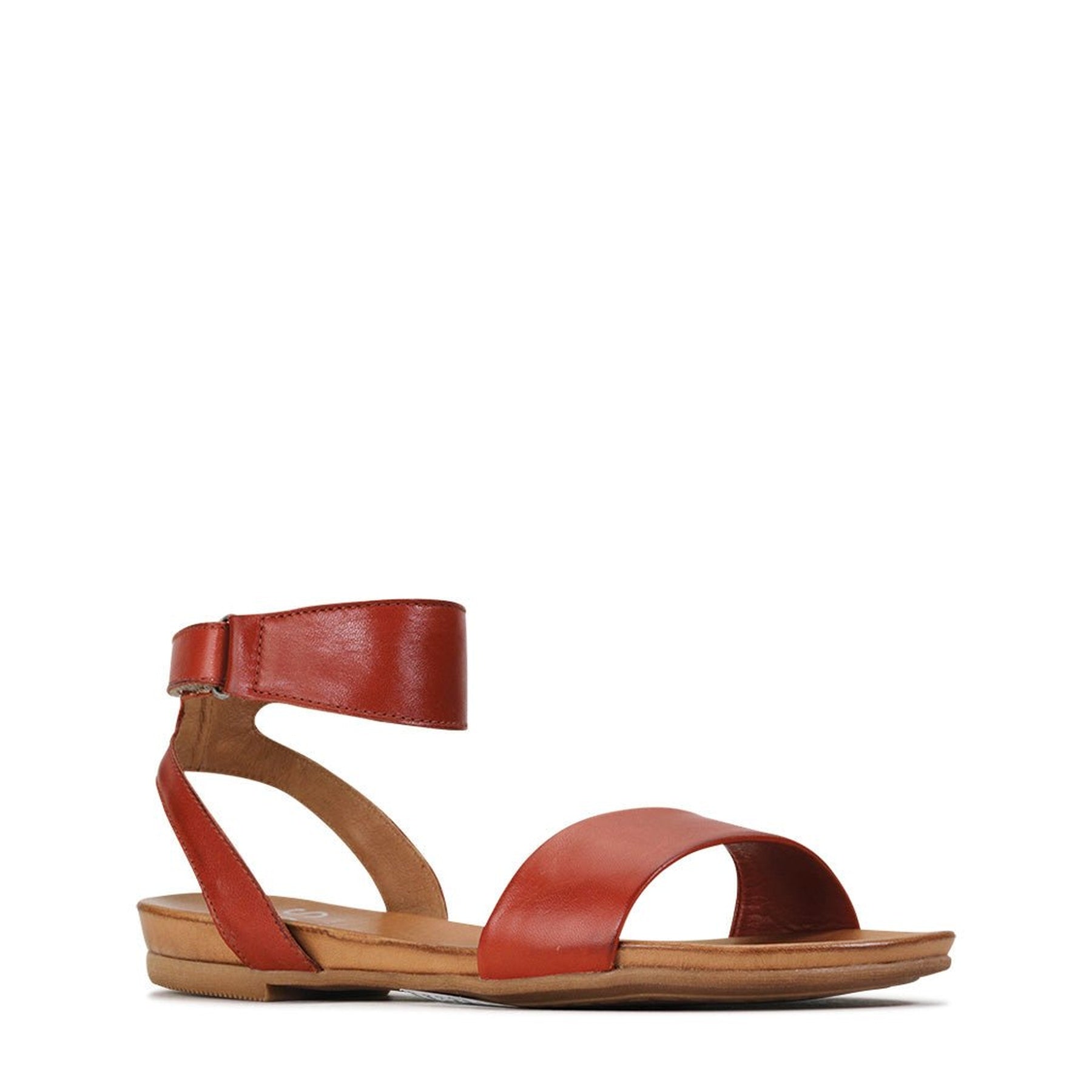 LAUREN - EOS Footwear - Ankle Strap Sandals #color_Brick