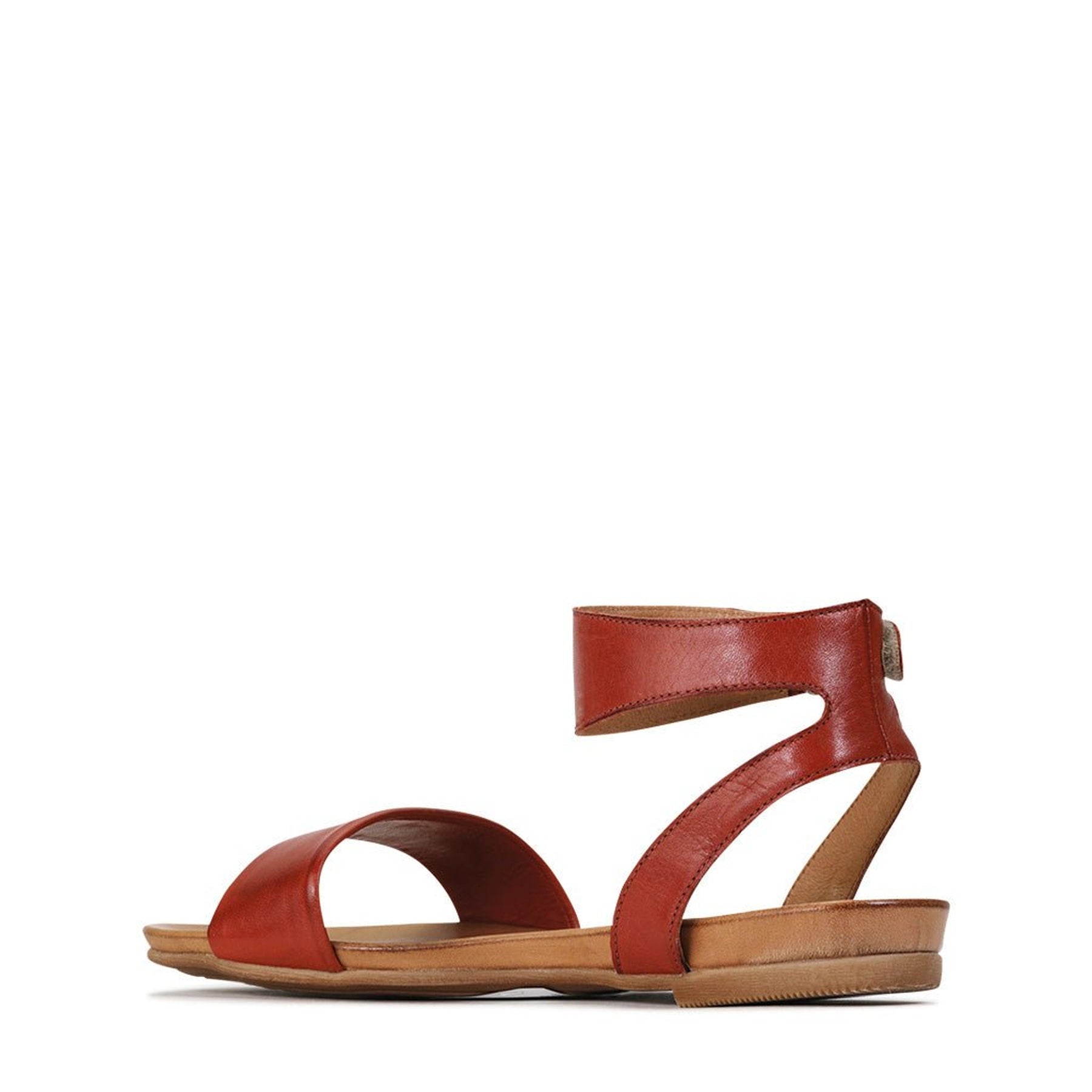 LAUREN - EOS Footwear - Ankle Strap Sandals #color_Brick