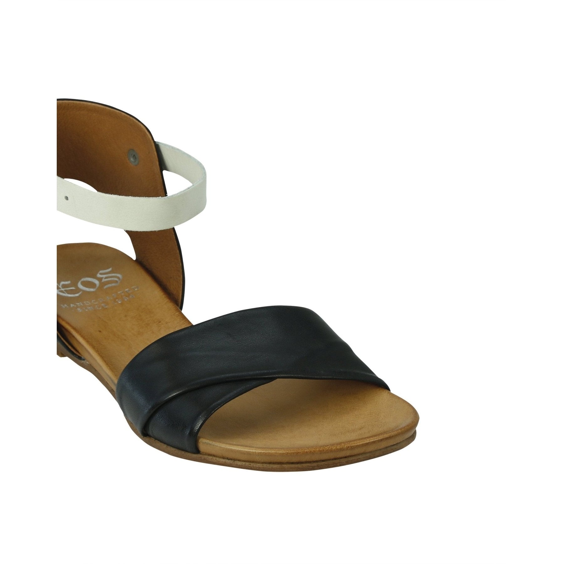 LARNIA - EOS Footwear - Ankle Strap Sandals #color_Blk/taupe