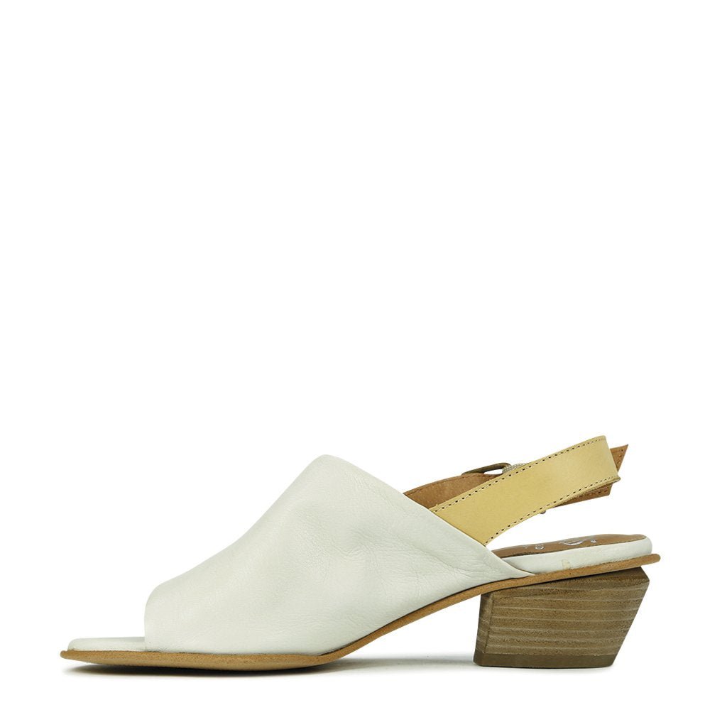 PAOLO - EOS Footwear - Sling Back Sandals #color_Cream/sand