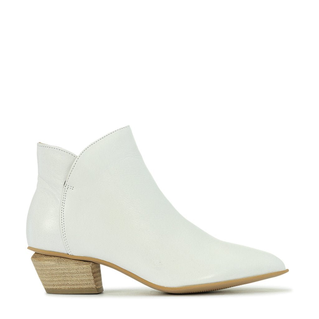 Weston Leather Ankle Boots - EOS Footwear - Ankle Boots #color_White