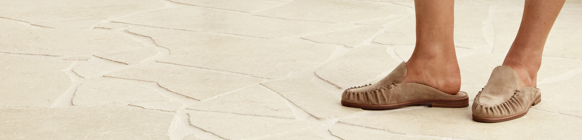 Women's Leather Slides & Mules