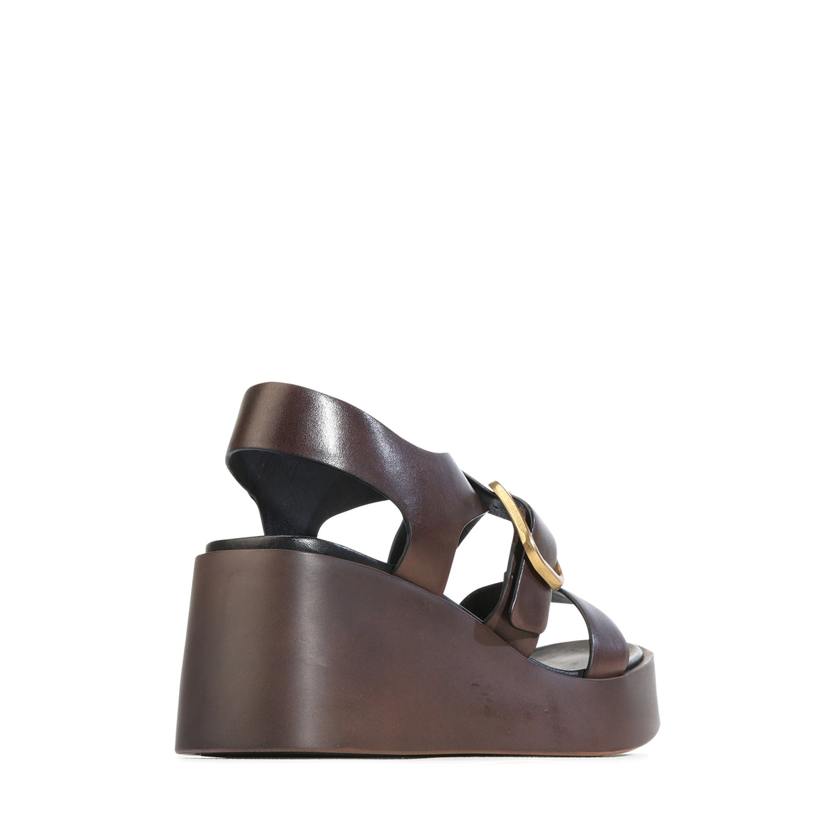 EOS Footwear Arianis Leather Sandal Wedge in chestnut
#Color_chestnut