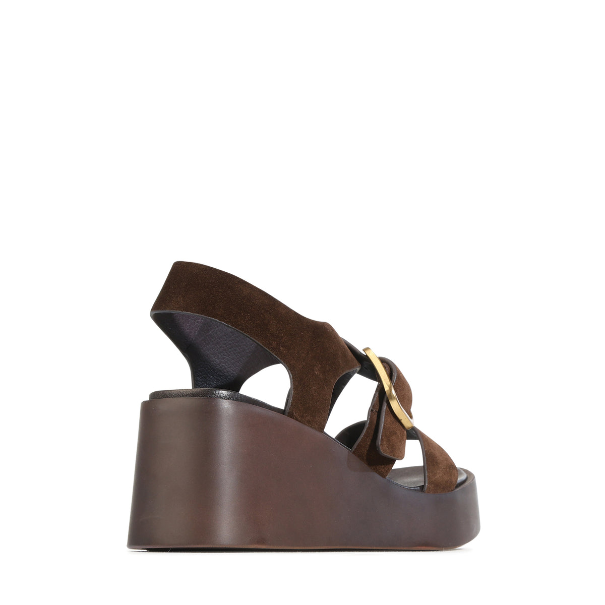 EOS Footwear Arianis Leather Sandal Wedge in chestnut suede
#Color_chestnut-suede