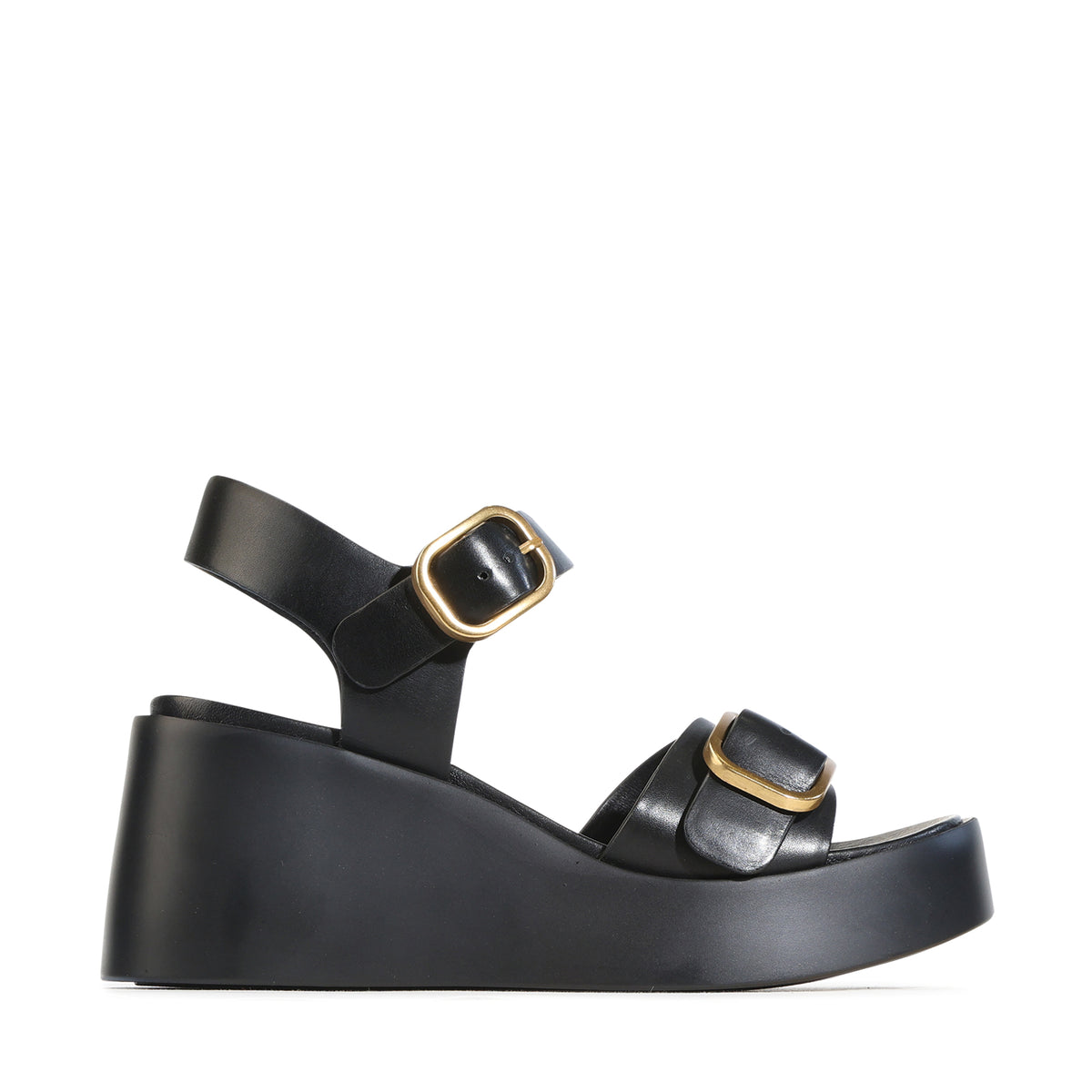 EOS Footwear Arias Leather Wedge in Black
#Color_black