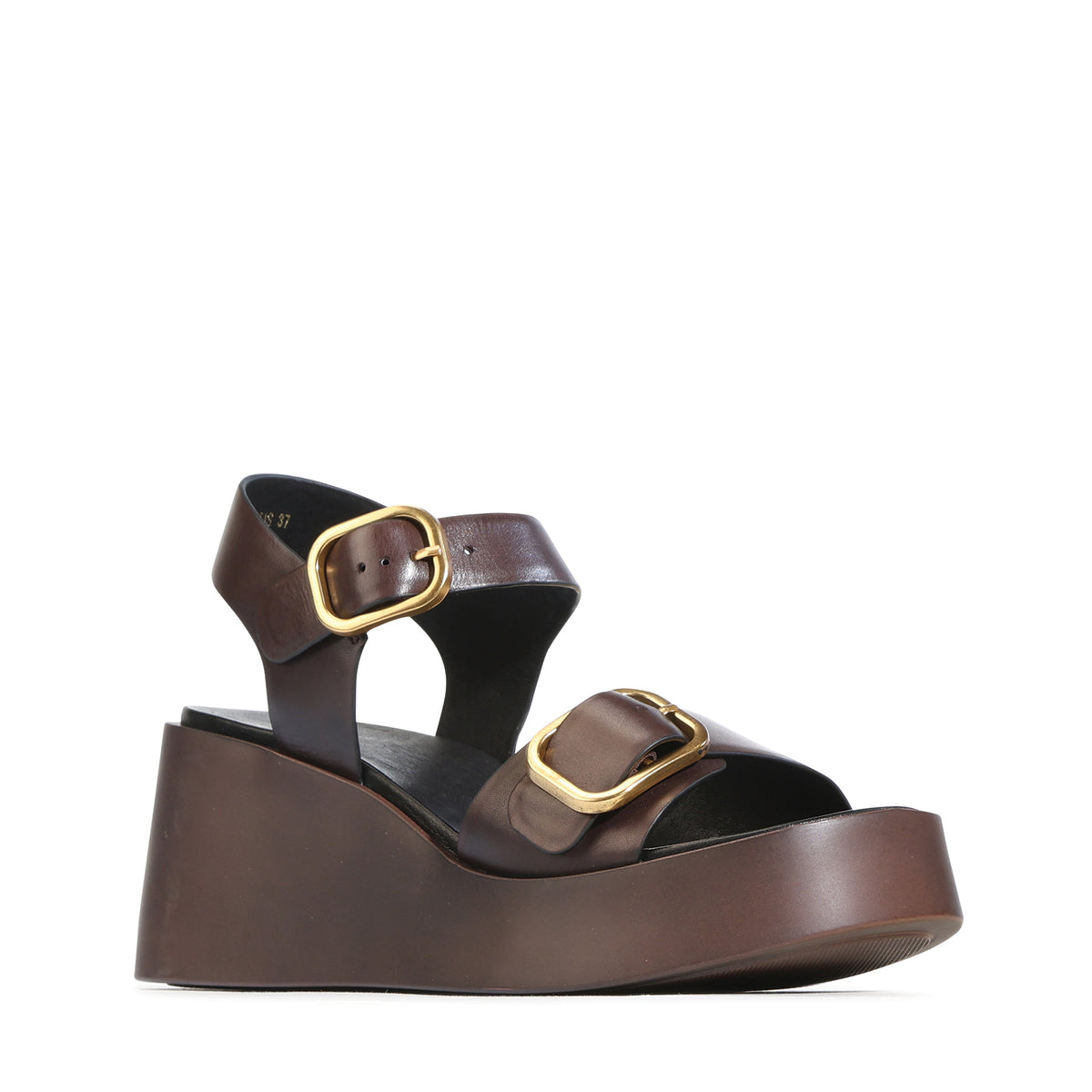 EOS Footwear Arias Leather Wedge in Chestnut
#Color_chestnut