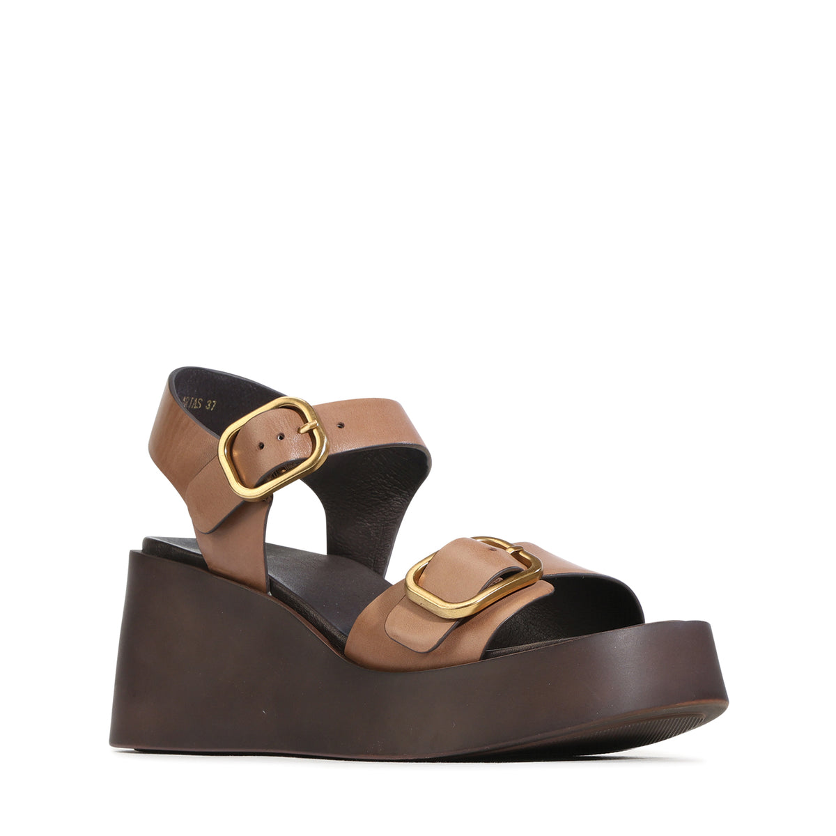 EOS Footwear Arias Leather Wedge in Pecan
#Color_pecan