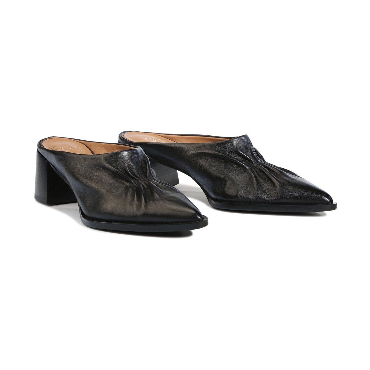 EOS Footwear Aur Leather Mule in black
#Color_black