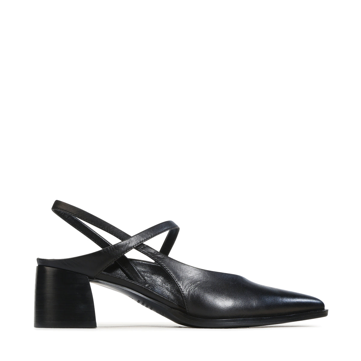 EOS Footwear Aurais Leather Heels in Black
#Color_black