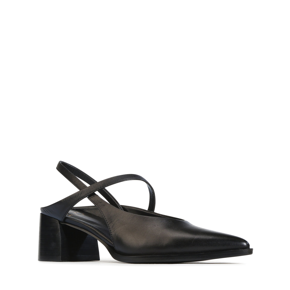EOS Footwear Aurais Leather Heels in Black
#Color_black