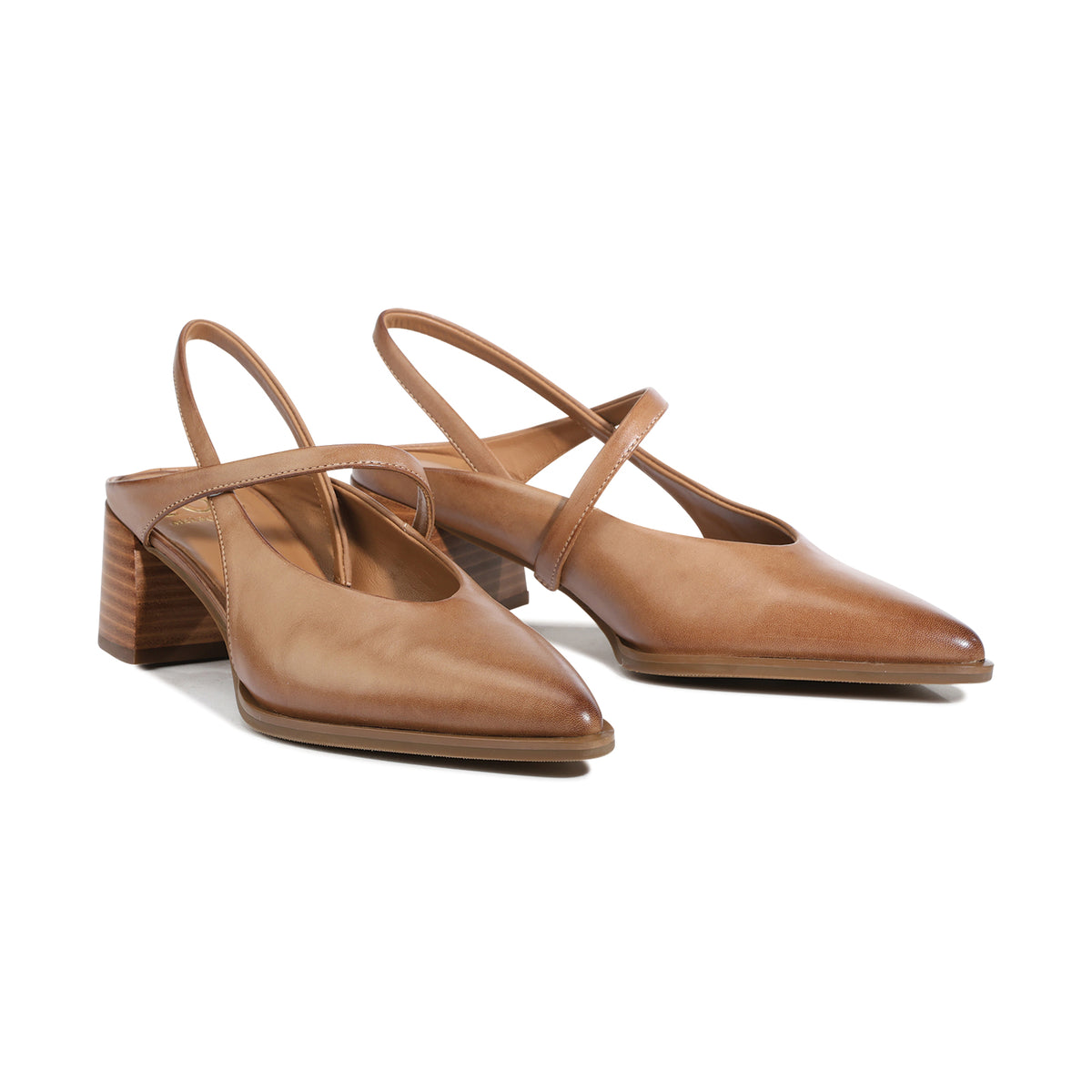 EOS Footwear Aurais Leather Heels in Pecan
#Color_pecan